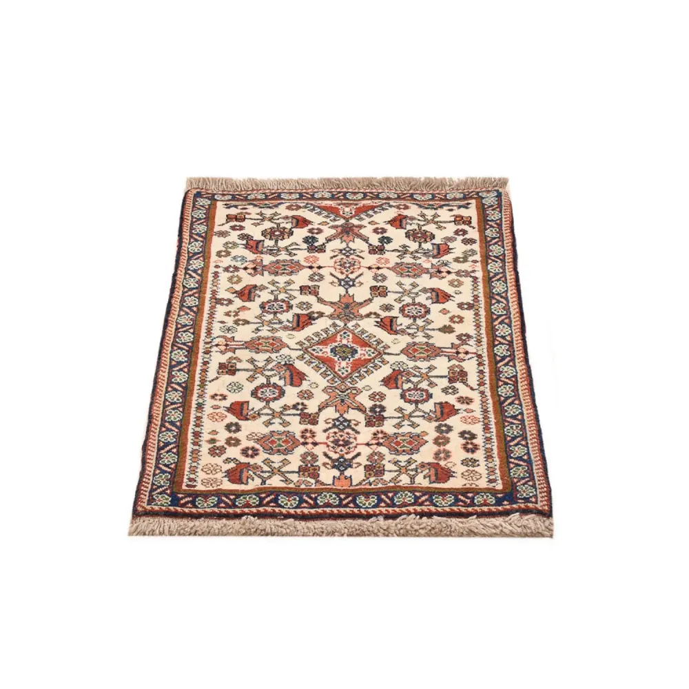 Gabbeh Teppich - Kaschkuli Perser - 60 x 40 cm - beige