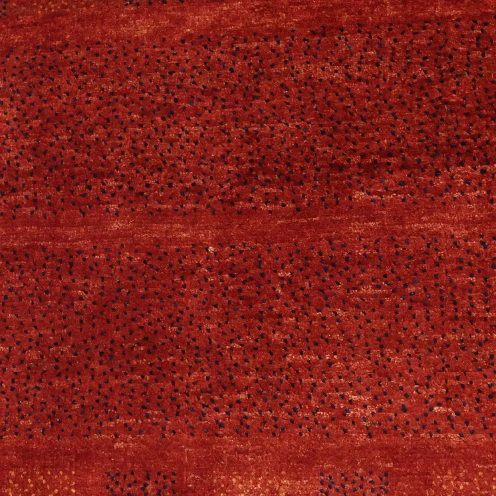 Gabbeh Teppich - Kaschkuli Perser quadratisch - 112 x 101 cm - dunkelrot