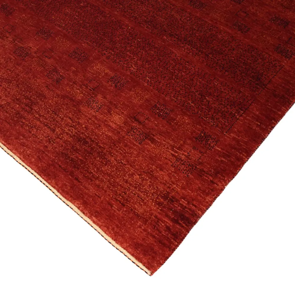Gabbeh Teppich - Kaschkuli Perser quadratisch - 112 x 101 cm - dunkelrot