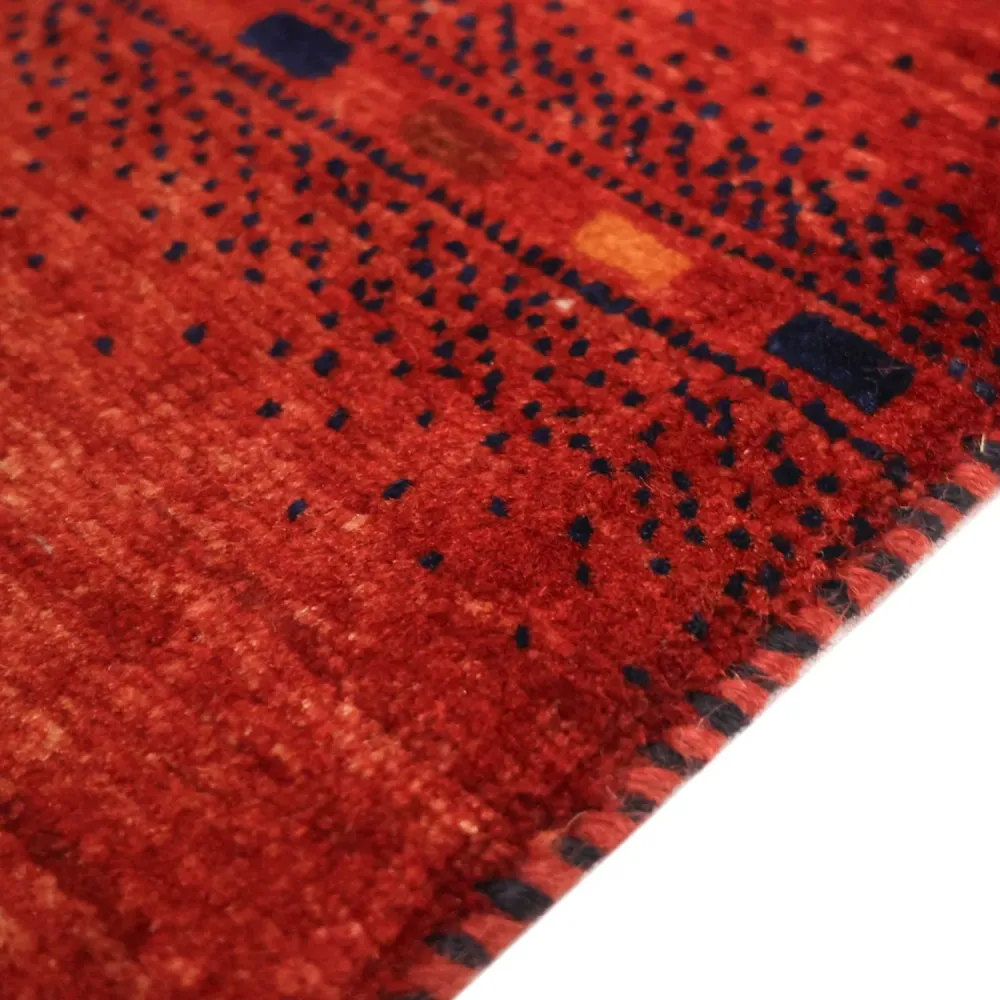 Gabbeh Teppich - Kaschkuli Perser quadratisch - 112 x 102 cm - mehrfarbig