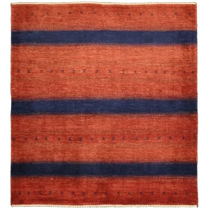 Gabbeh Teppich - Kaschkuli Perser quadratisch - 114 x 101 cm - mehrfarbig