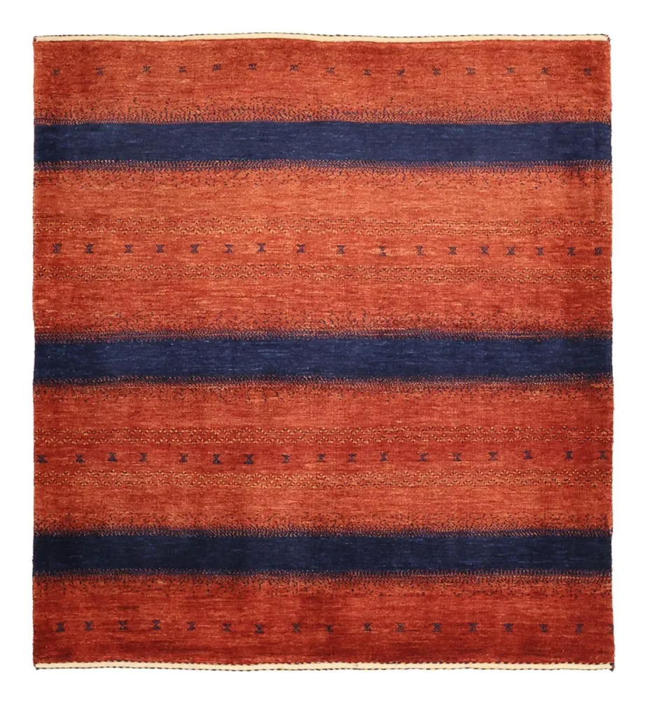 Gabbeh Teppich - Kaschkuli Perser quadratisch - 114 x 101 cm - mehrfarbig