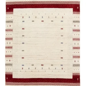 Gabbeh Teppich - Loribaft Indus 198 x 140 cm - beige