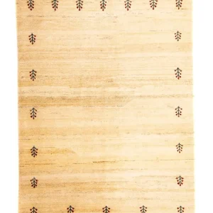 Gabbeh Teppich - Loribaft Indus 199 x 141 cm - hellbeige