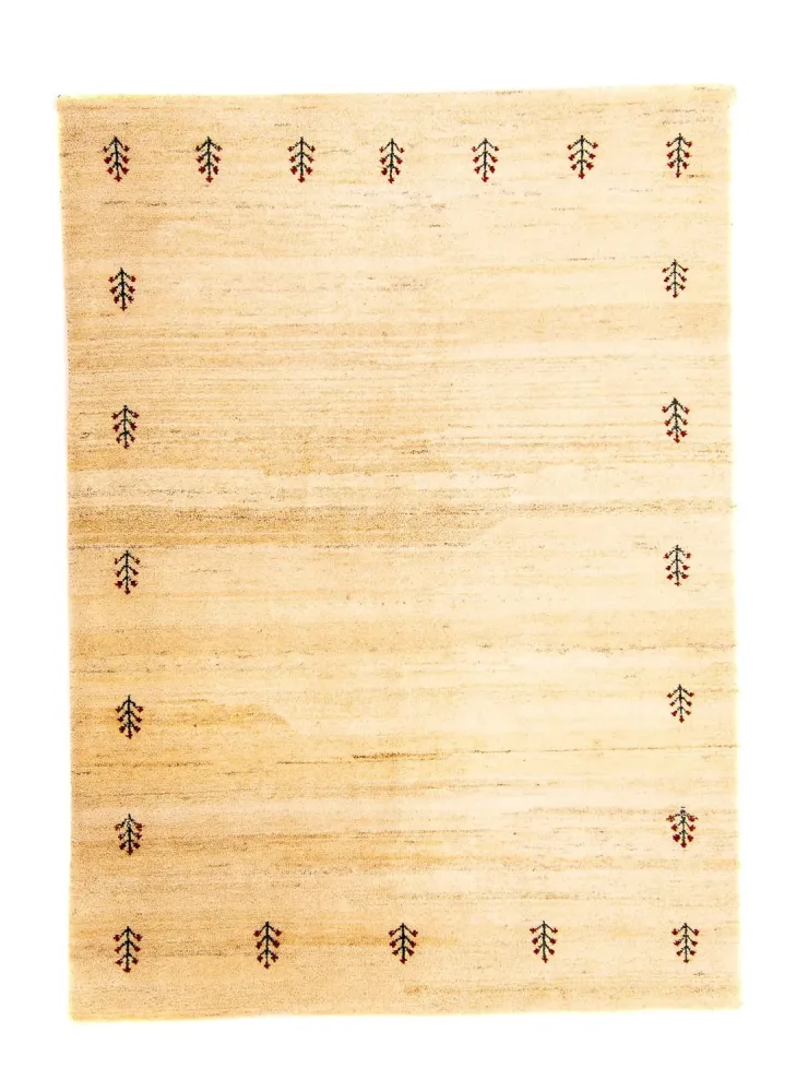 Gabbeh Teppich - Loribaft Indus 199 x 141 cm - hellbeige