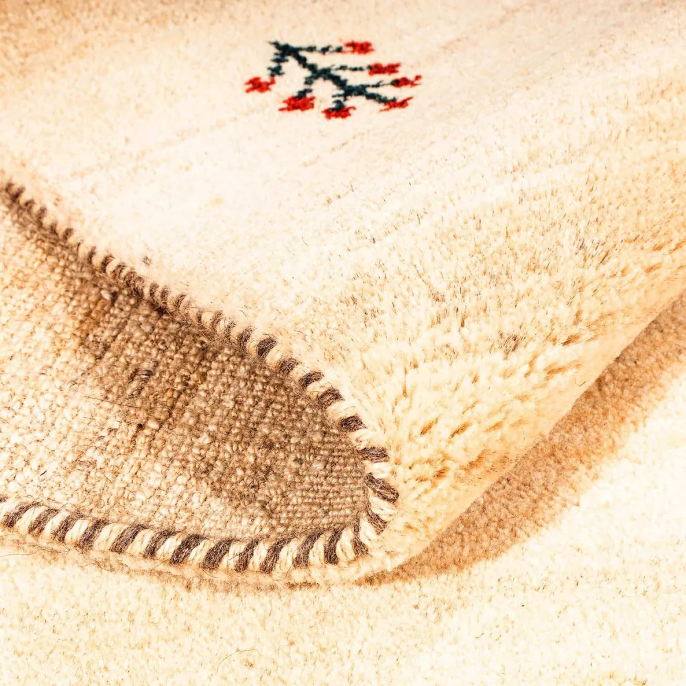 Gabbeh Teppich - Loribaft Indus 199 x 141 cm - hellbeige