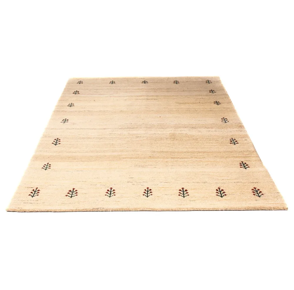 Gabbeh Teppich - Loribaft Indus 199 x 141 cm - hellbeige