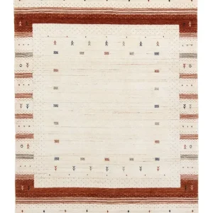 Gabbeh Teppich - Loribaft Indus 201 x 146 cm - beige