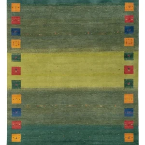 Gabbeh Teppich - Loribaft Indus - 240 x 170 cm - grün