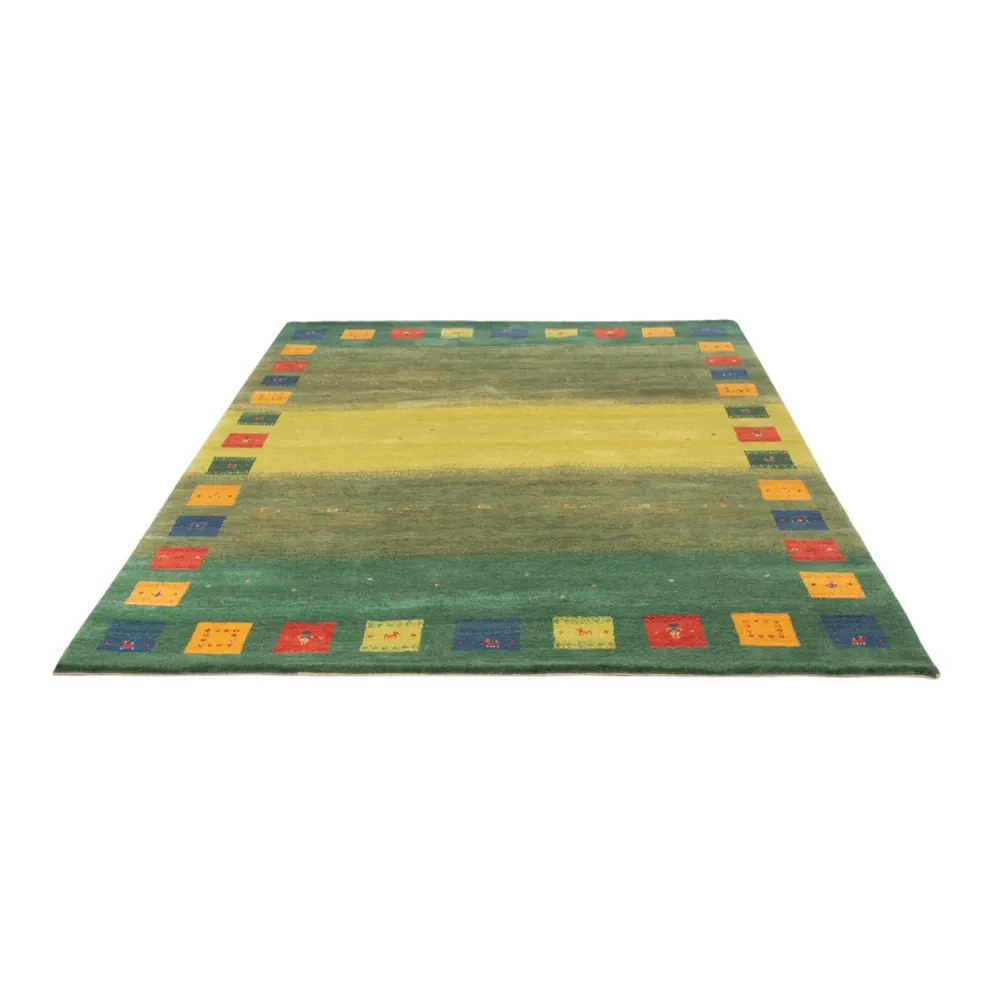 Gabbeh Teppich - Loribaft Indus - 240 x 170 cm - grün