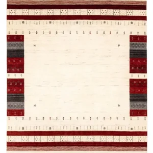 Gabbeh Teppich - Loribaft Indus 298 x 200 cm - beige