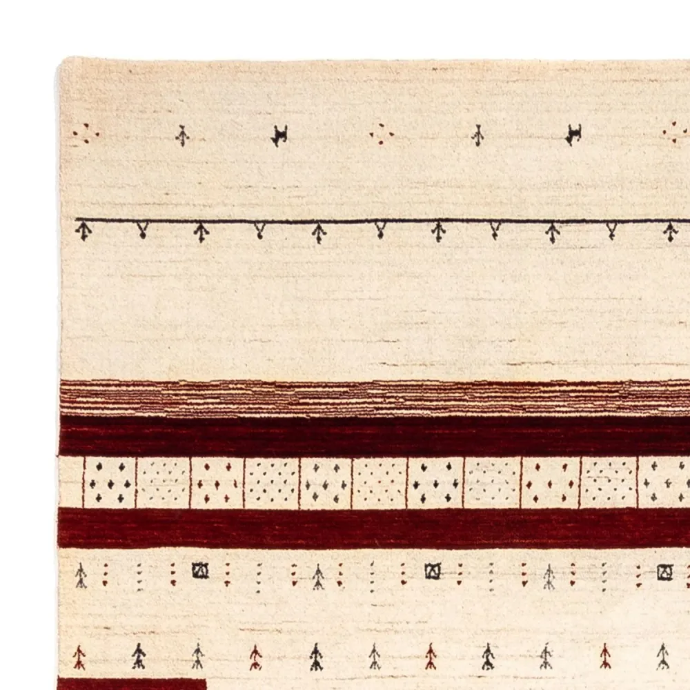 Gabbeh Teppich - Loribaft Indus 298 x 200 cm - beige