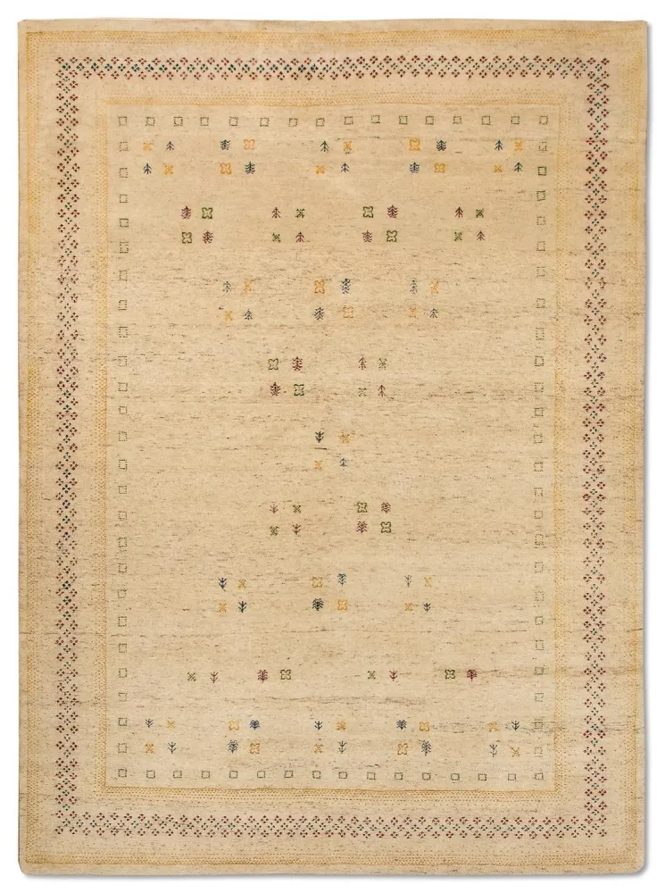 Gabbeh Teppich - Loribaft Indus 400 x 300 cm - beige