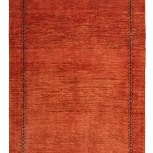 Gabbeh Teppich - Loribaft Perser - 115 x 82 cm - dunkelrot