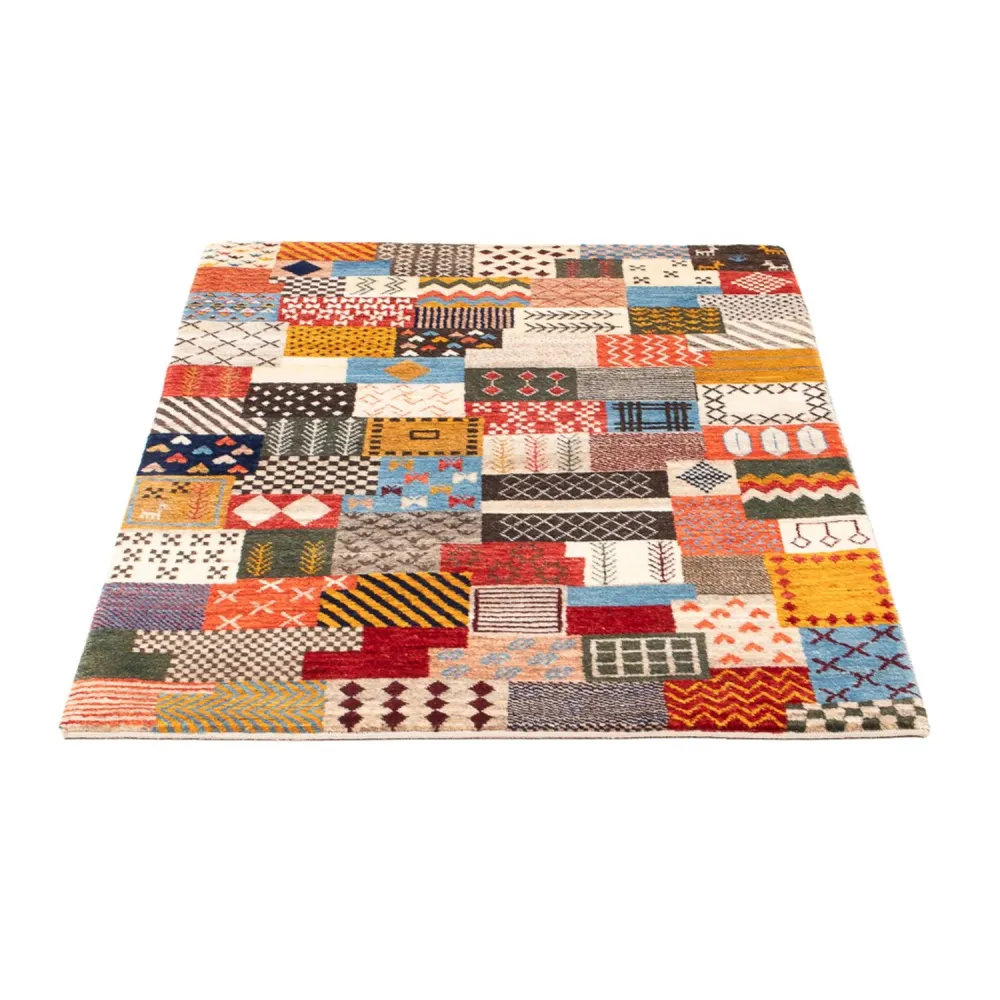 Gabbeh Teppich - Loribaft Perser - 125 x 82 cm - mehrfarbig