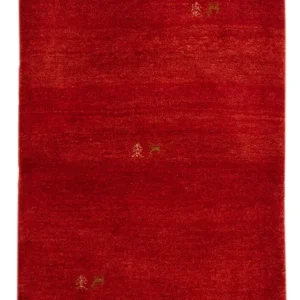 Gabbeh Teppich - Loribaft Perser - 125 x 82 cm - rot