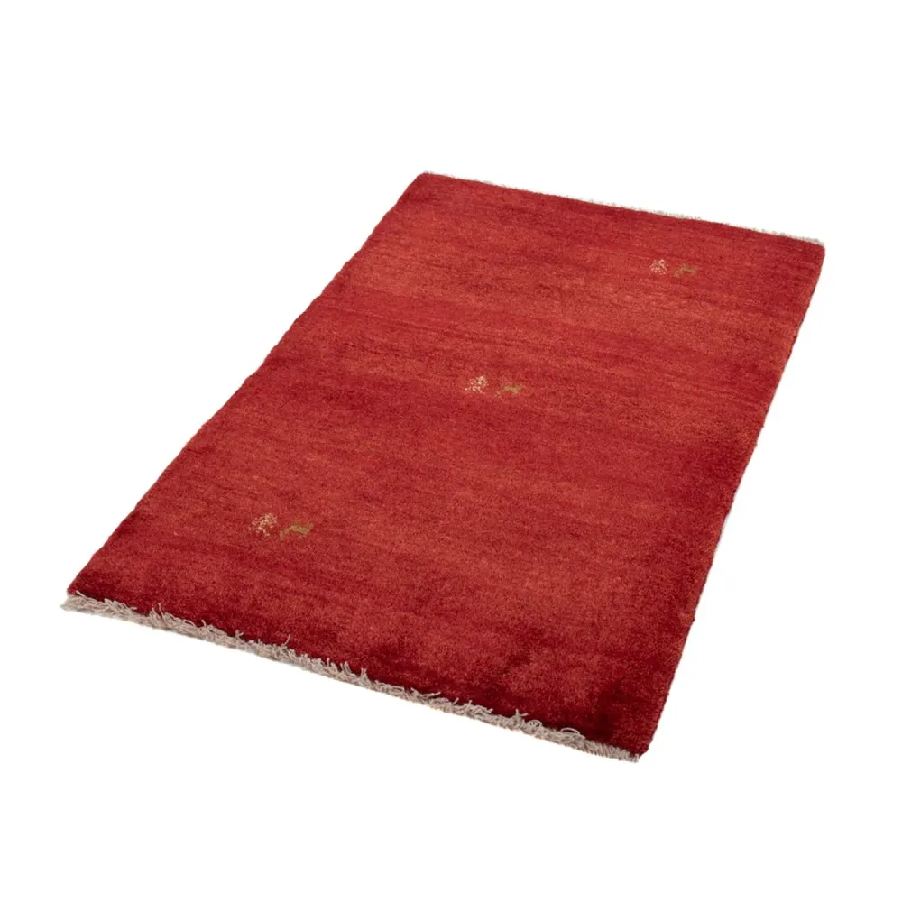 Gabbeh Teppich - Loribaft Perser - 125 x 82 cm - rot