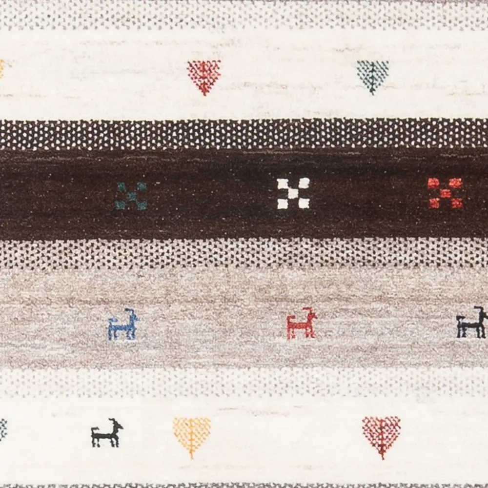 Gabbeh Teppich - Loribaft Perser - 130 x 85 cm - mehrfarbig