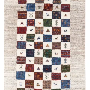 Gabbeh Teppich - Loribaft Perser - 132 x 78 cm - mehrfarbig