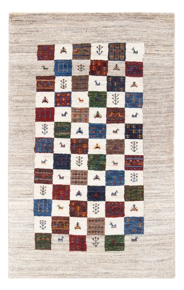 Gabbeh Teppich - Loribaft Perser - 132 x 78 cm - mehrfarbig