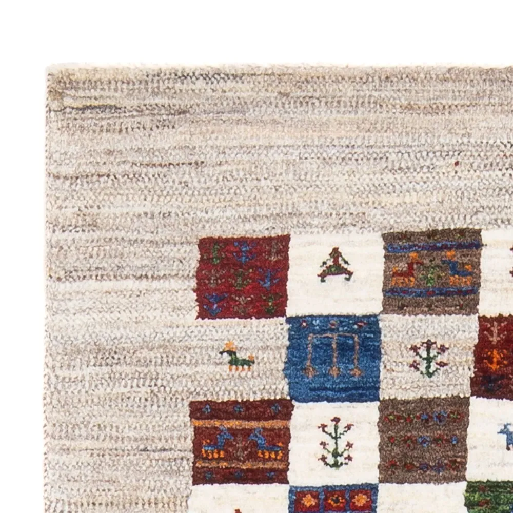 Gabbeh Teppich - Loribaft Perser - 132 x 78 cm - mehrfarbig