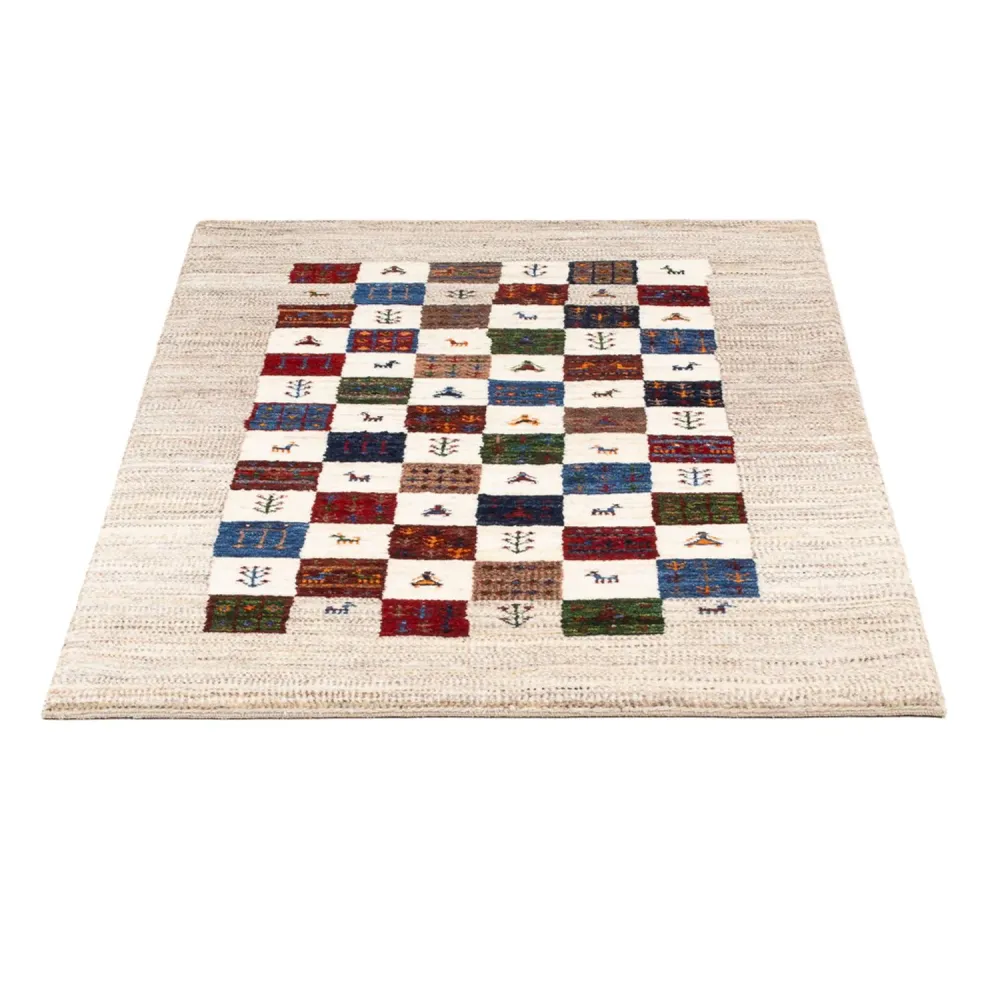 Gabbeh Teppich - Loribaft Perser - 132 x 78 cm - mehrfarbig