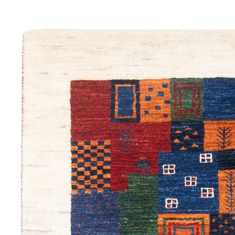 Gabbeh Teppich - Loribaft Perser - 132 x 86 cm - mehrfarbig