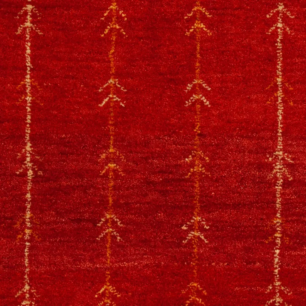 Gabbeh Teppich - Loribaft Perser - 133 x 84 cm - rot