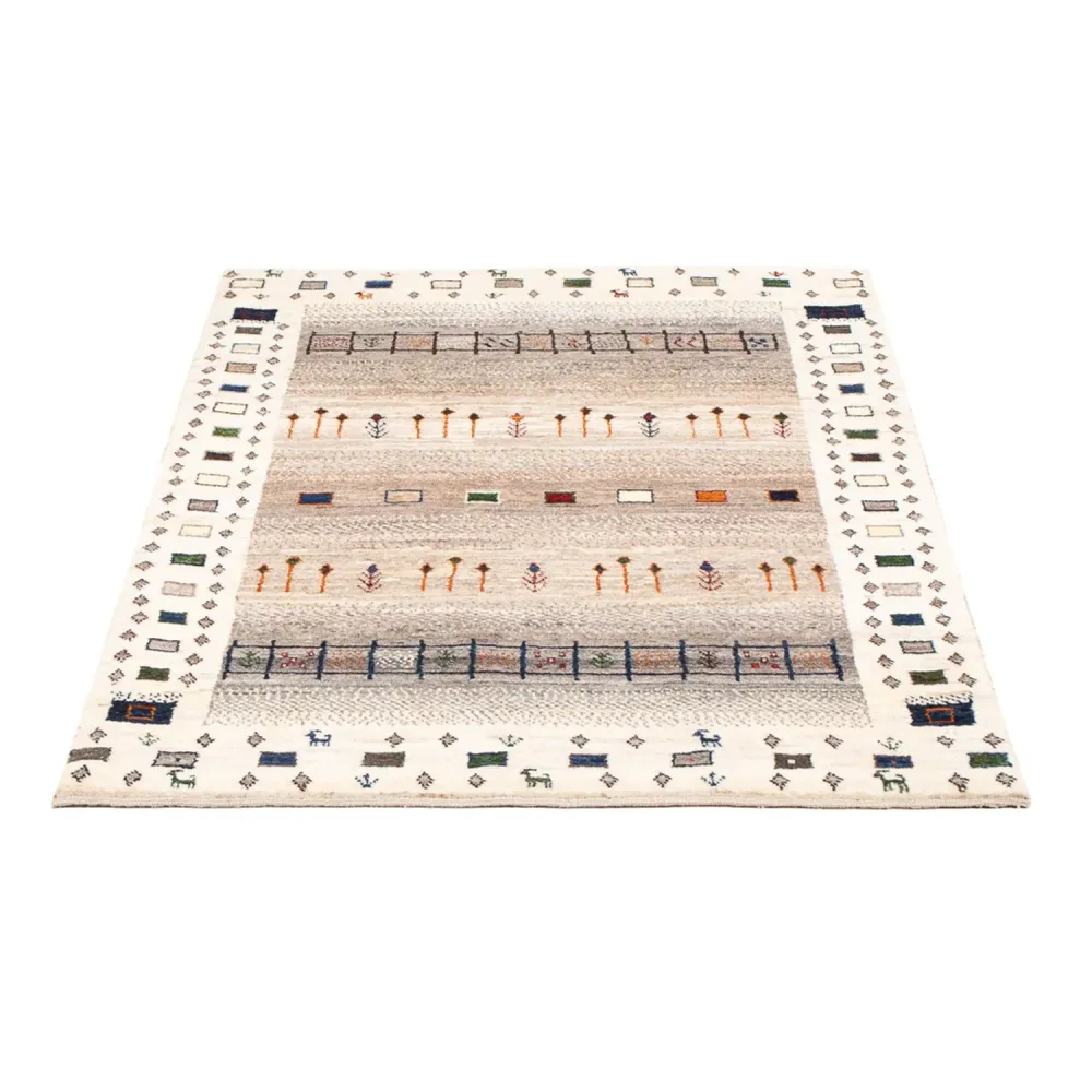 Gabbeh Teppich - Loribaft Perser - 134 x 86 cm - mehrfarbig