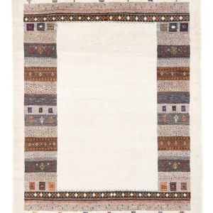 Gabbeh Teppich - Loribaft Perser - 136 x 85 cm - mehrfarbig