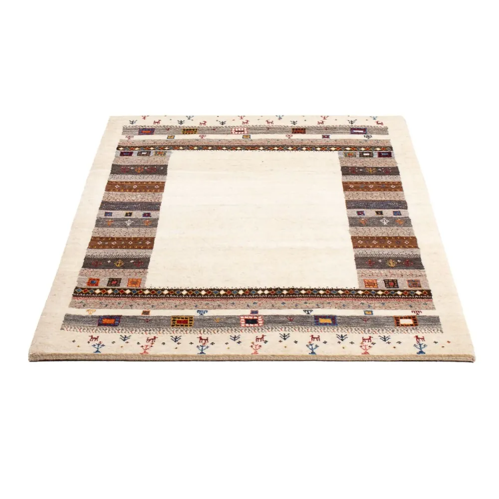 Gabbeh Teppich - Loribaft Perser - 136 x 85 cm - mehrfarbig