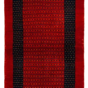 Gabbeh Teppich - Loribaft Perser - 136 x 82 cm - rot