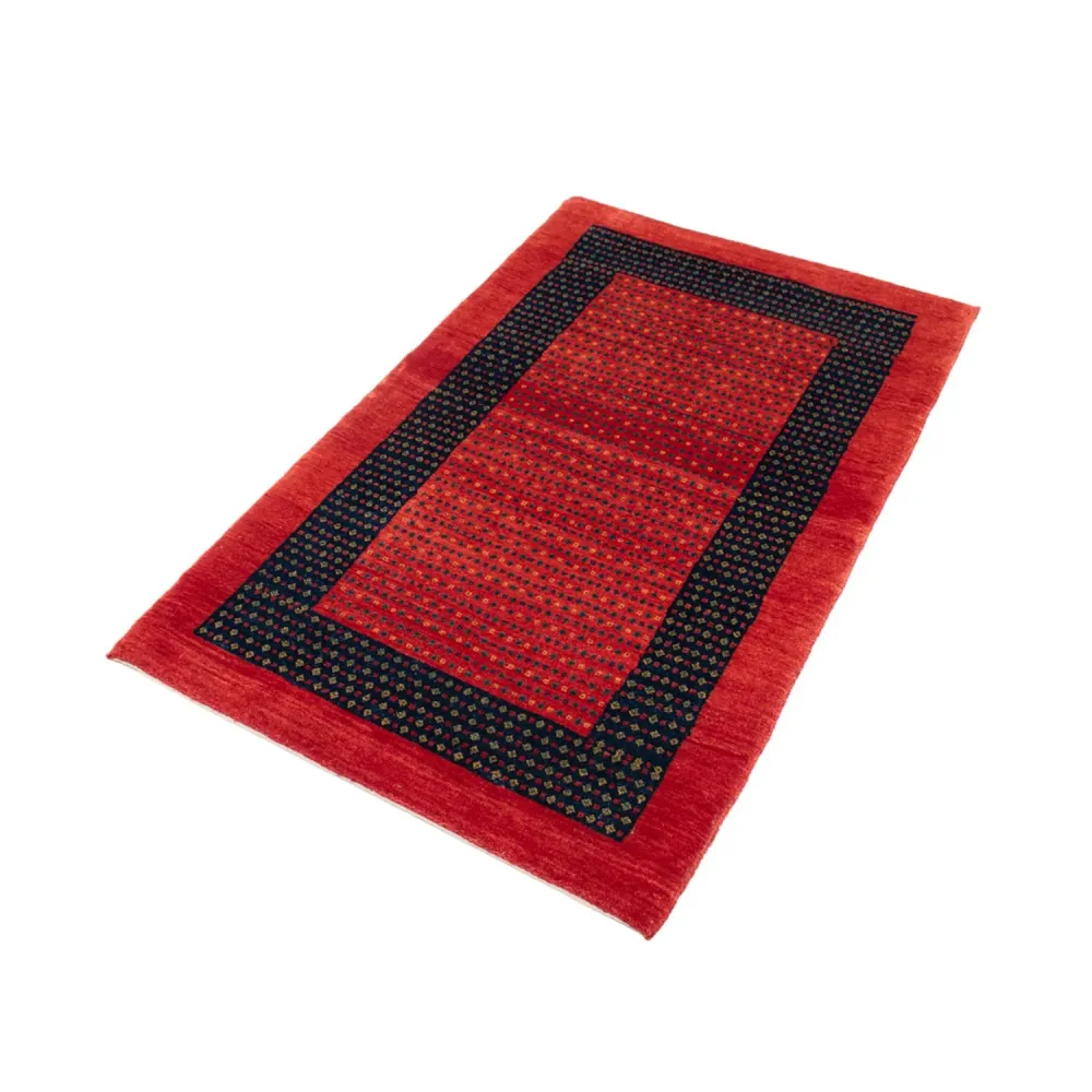 Gabbeh Teppich - Loribaft Perser - 136 x 82 cm - rot