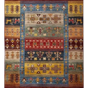 Gabbeh Teppich - Loribaft Perser - 148 x 105 cm - mehrfarbig