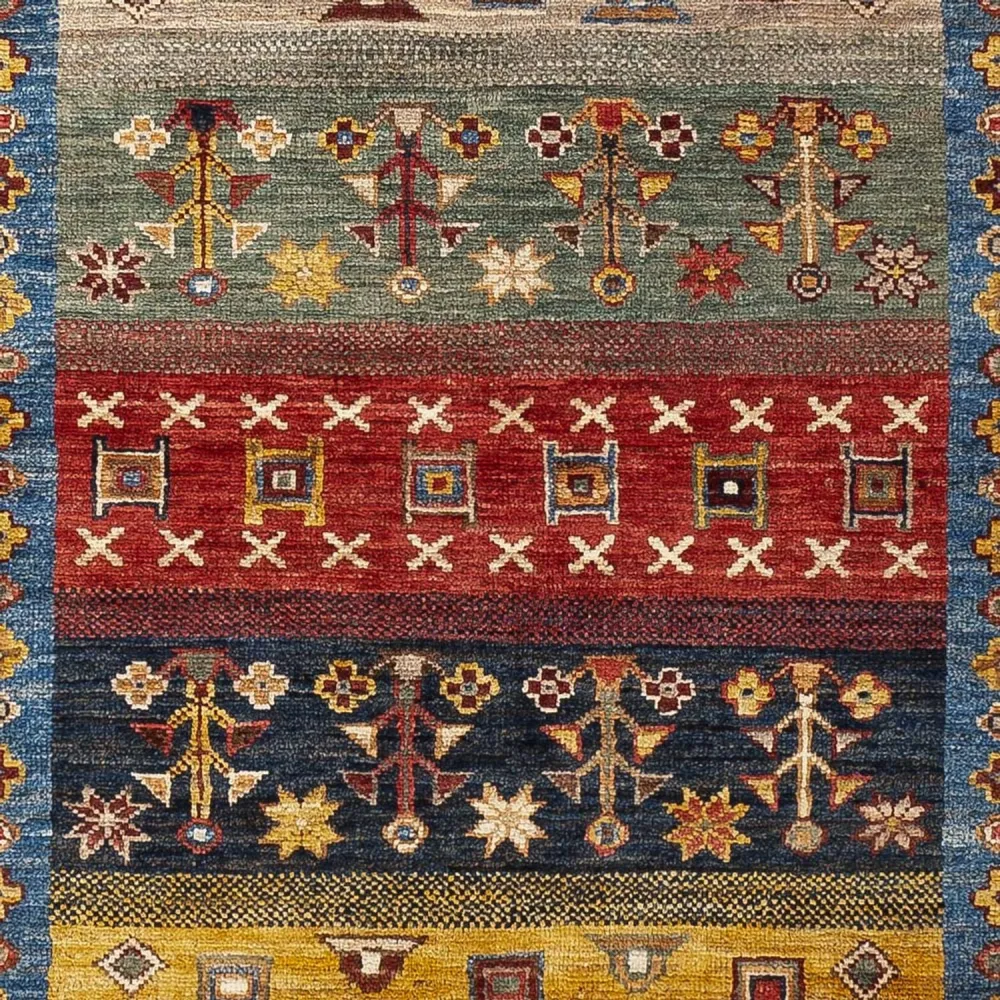 Gabbeh Teppich - Loribaft Perser - 148 x 105 cm - mehrfarbig
