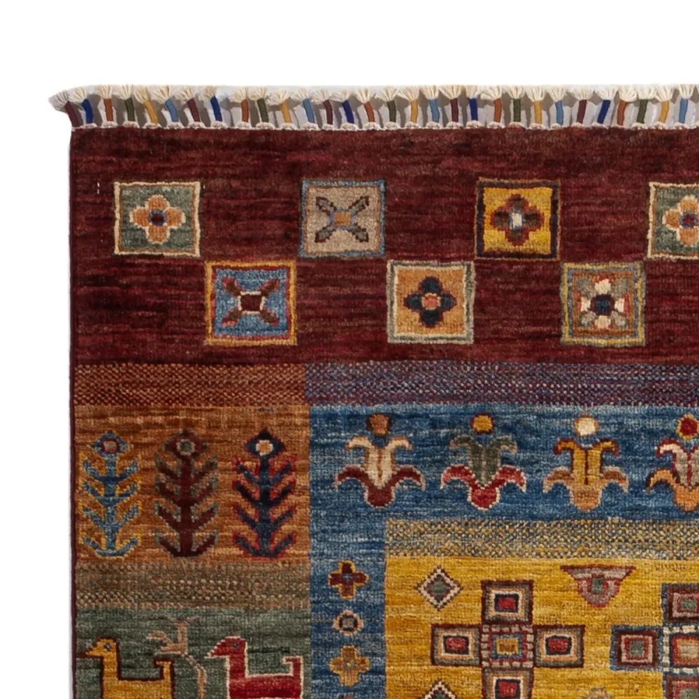 Gabbeh Teppich - Loribaft Perser - 148 x 105 cm - mehrfarbig