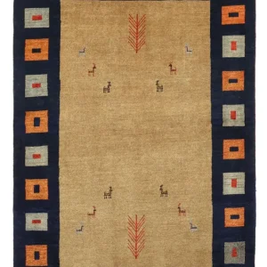 Gabbeh Teppich - Loribaft Perser - 156 x 105 cm - mehrfarbig
