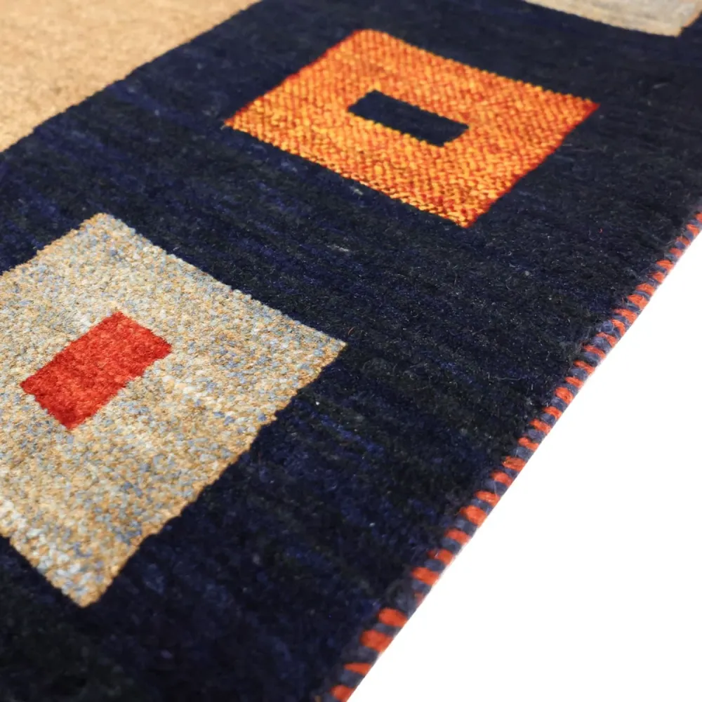 Gabbeh Teppich - Loribaft Perser - 156 x 105 cm - mehrfarbig