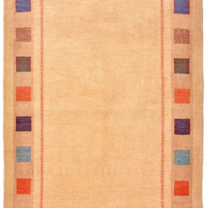 Gabbeh Teppich - Loribaft Perser 158 x 104 cm - gelb