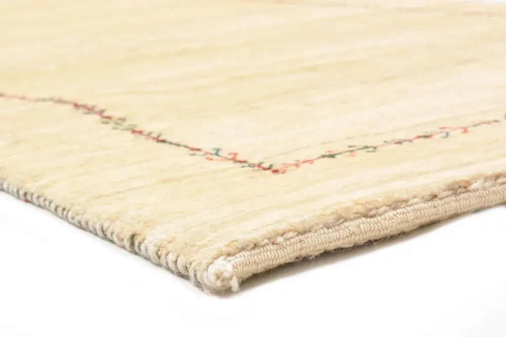 Gabbeh Teppich - Loribaft Perser 199 x 79 cm - natur