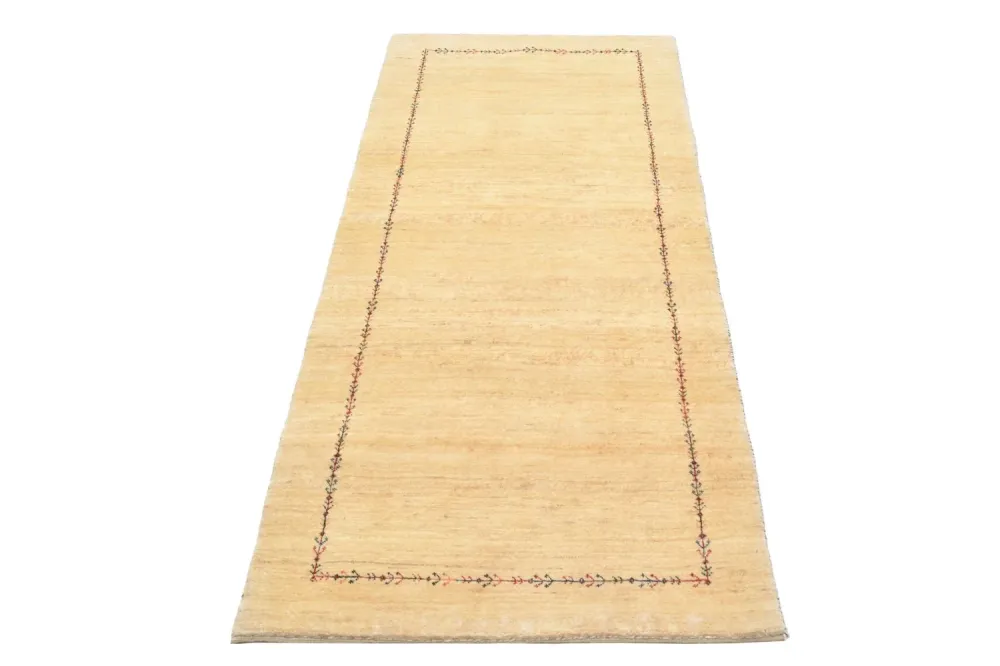 Gabbeh Teppich - Loribaft Perser 199 x 79 cm - natur