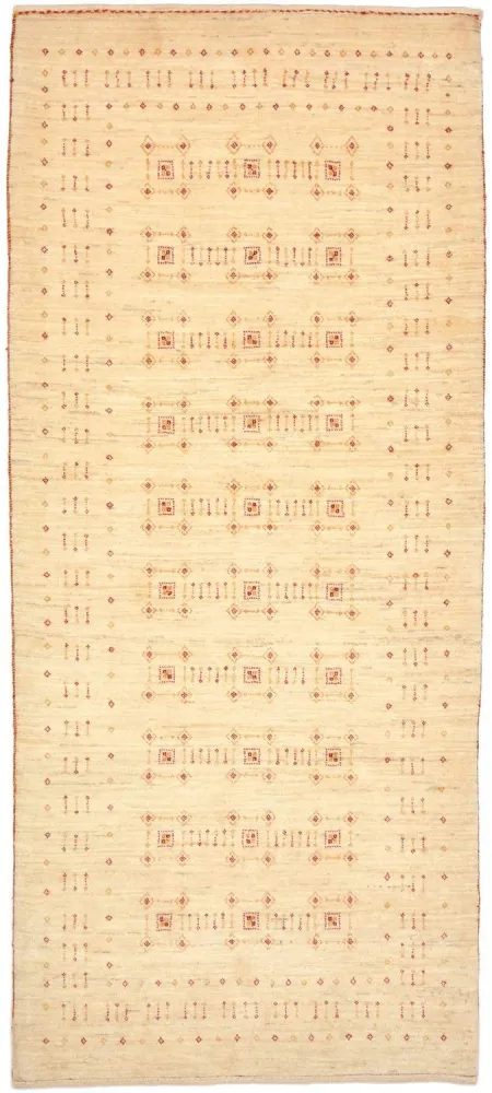 Gabbeh Teppich - Loribaft Perser 201 x 88 cm - natur