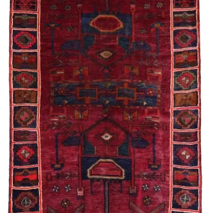 Gabbeh Teppich - Loribaft Perser 220 x 160 cm - hellrot