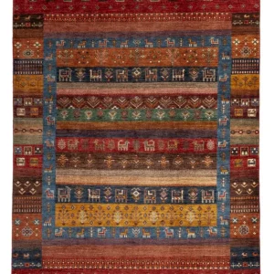 Gabbeh Teppich - Loribaft Perser - 244 x 176 cm - mehrfarbig