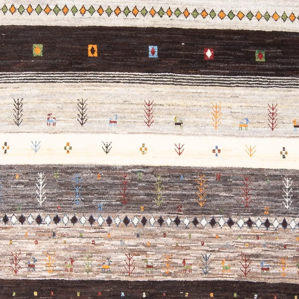 Gabbeh Teppich - Loribaft Perser - 248 x 175 cm - mehrfarbig