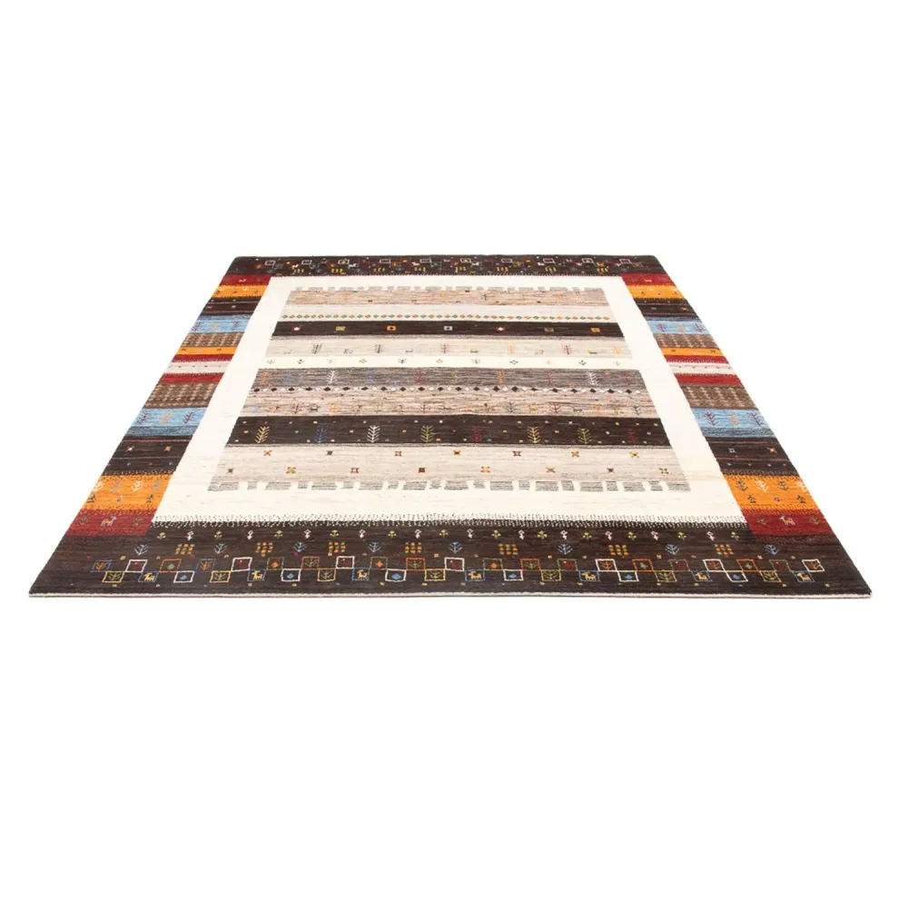 Gabbeh Teppich - Loribaft Perser - 248 x 175 cm - mehrfarbig