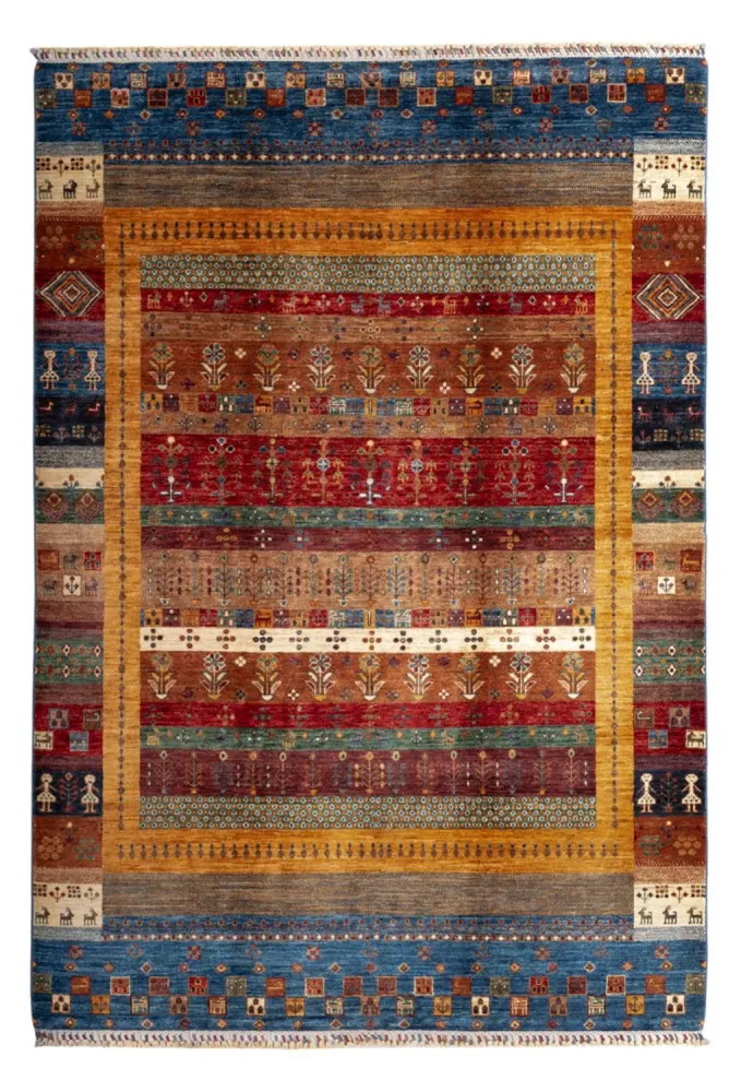 Gabbeh Teppich - Loribaft Perser - 250 x 173 cm - mehrfarbig