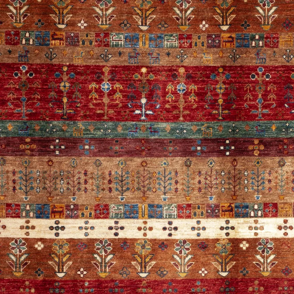 Gabbeh Teppich - Loribaft Perser - 250 x 173 cm - mehrfarbig