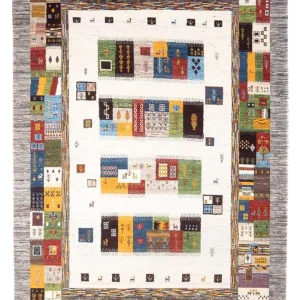 Gabbeh Teppich - Loribaft Perser - 258 x 178 cm - mehrfarbig
