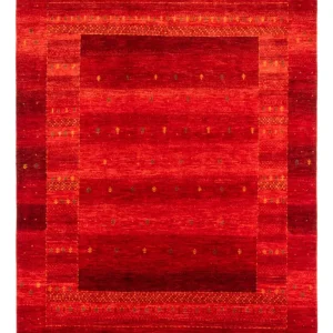 Gabbeh Teppich - Loribaft Perser - 277 x 220 cm - rot